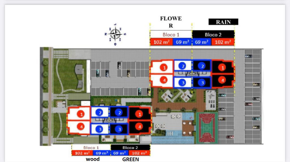 Mapa torres breeze residence cidade cristal