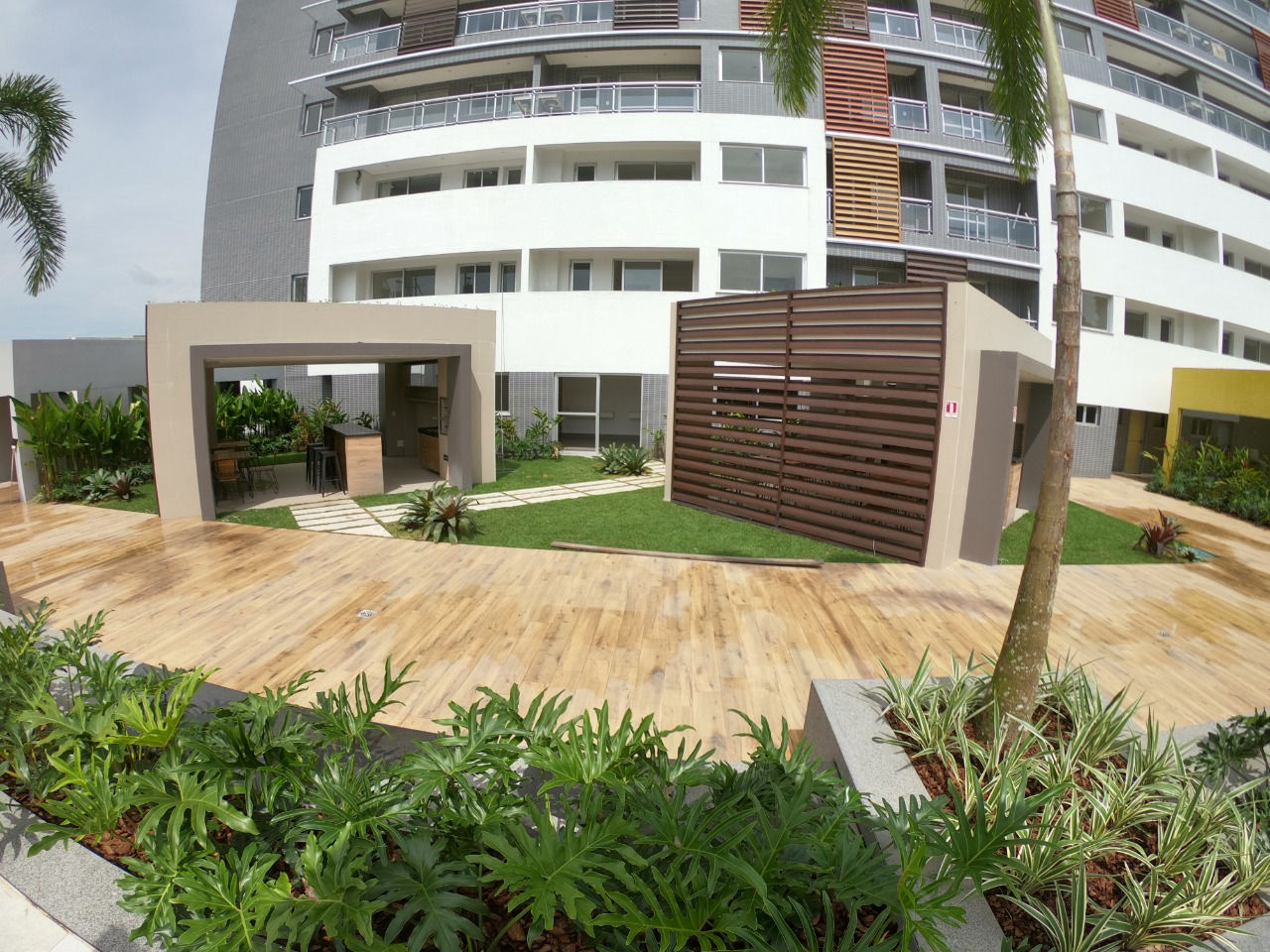 quiosque de churrasqueira do breeze residence cidade cristal